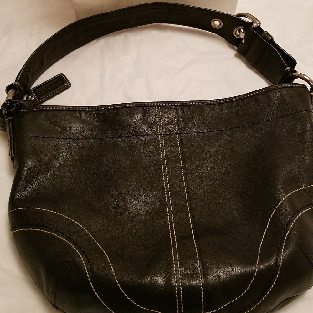Authentic Coach Leather hobo bag